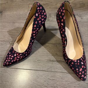 Nine West Heart Pattern Pumps